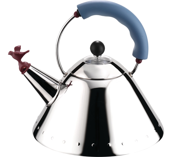 Vannkjele med blått håndtak fra Alessi