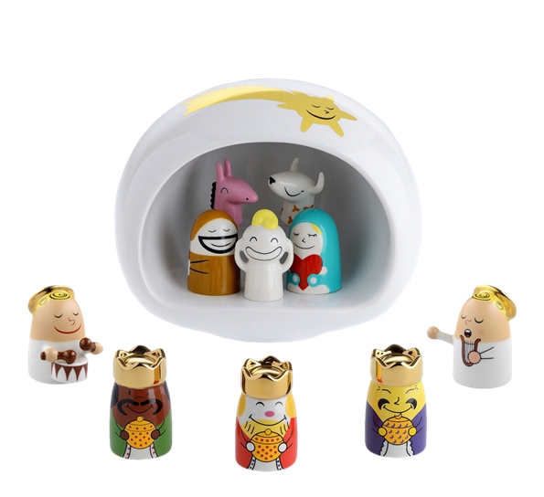 Presepe julekrybbe hvit 11 deler fra Alessi