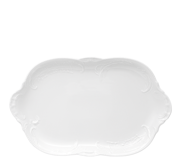 Sanssouci Hvit fat ovalt 38 cm fra Rosenthal
