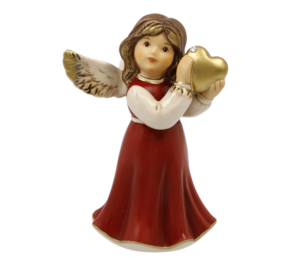 <p>Bordeaux engel Follow Your Heart med Swarovski®-krystall 8,5 cm fra Goebel</p>