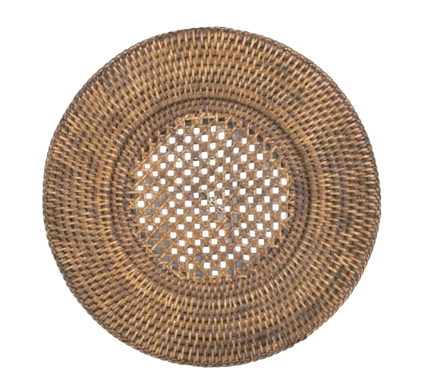 <p>Rotting dekketallerken ø30,5 cm natur Caspari</p>
