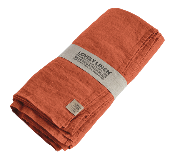 Lovely linduk 145x250 cm cayenne 4-pk Lovely Linen
