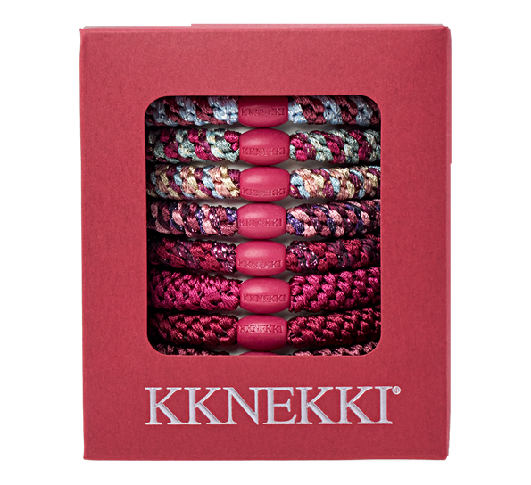 Kknekki hårstrikk berry edition 8-pk Kknekki