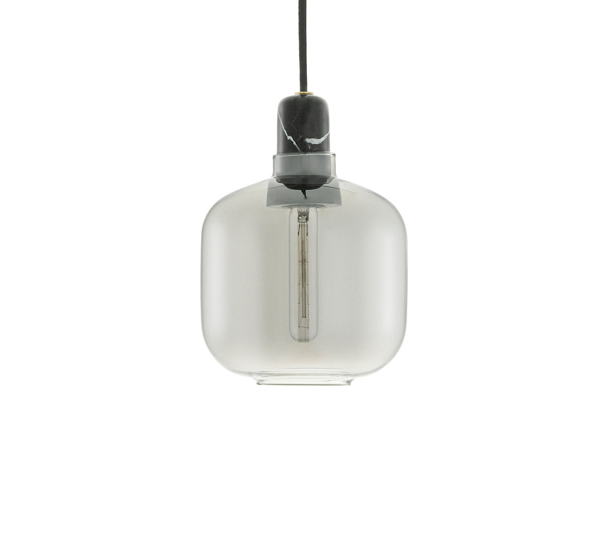 Amp lampe liten smoke sort Amp lampe liten smoke sort