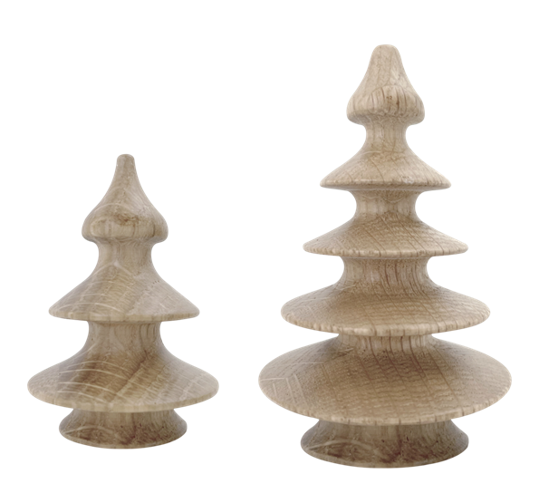 <p>Juletre 2-pk h6 og 9 cm eik fra Novoform</p>