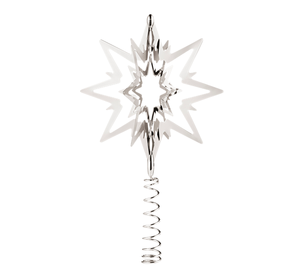 Toppstjerne liten palladiumbelagt fra Georg Jensen