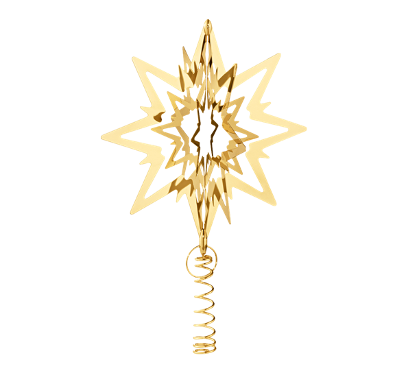 Toppstjerne medium gullbelagt fra Georg Jensen