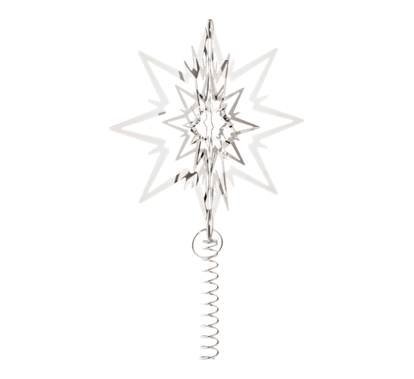 Toppstjerne stor palladiumbelagt fra Georg Jensen