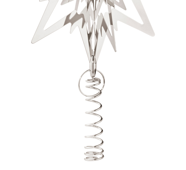 Toppstjerne spiral 180mm palladium fra Georg Jensen