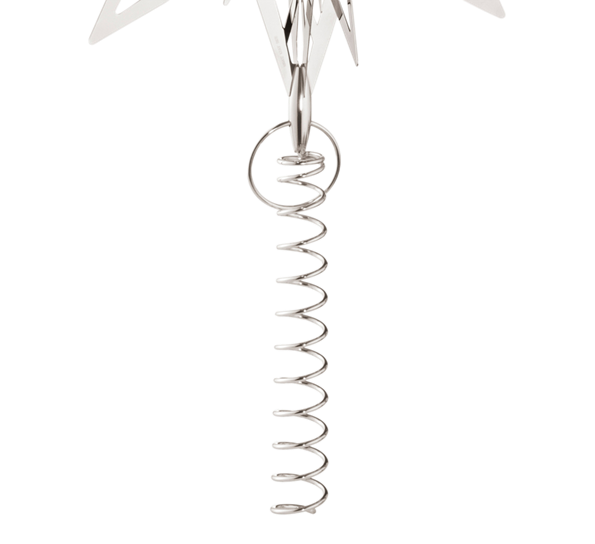 Toppstjerne spiral 230mm palladium fra Georg Jensen
