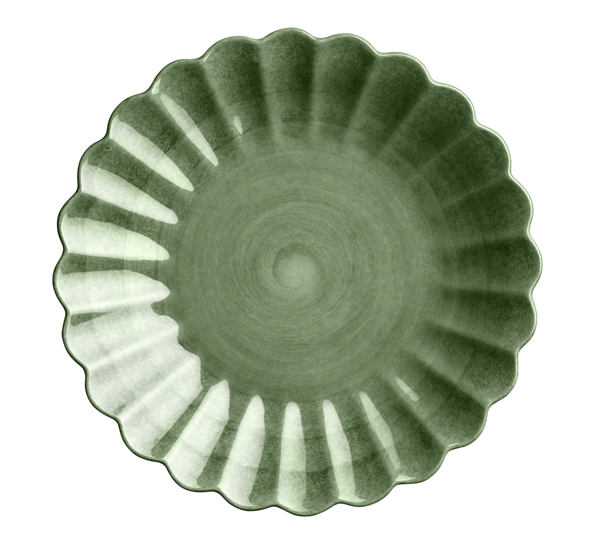 Oyster asjett 20 cm forest green Mateus
