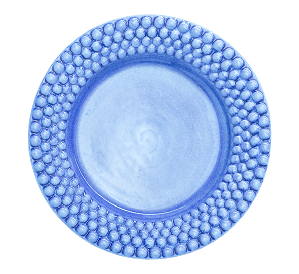 Bubbles tallerken 28 cm lys blå fra Mateus