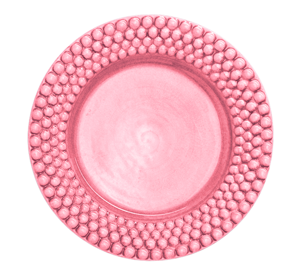 Bubbles tallerken 28 cm rosa fra Mateus