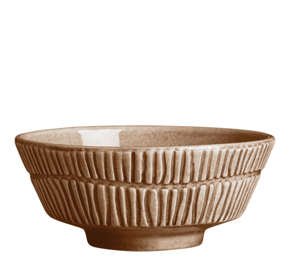 Stripes skål 15 cm 50 cl cinnamon fra Mateus