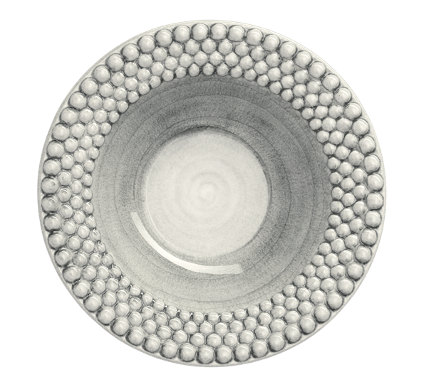 Bubbles tallerken dyp 25 cm 60 cl grå fra Mateus