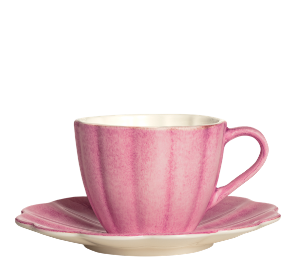 Oyster kopp med skål 25 cl rosa fra Mateus