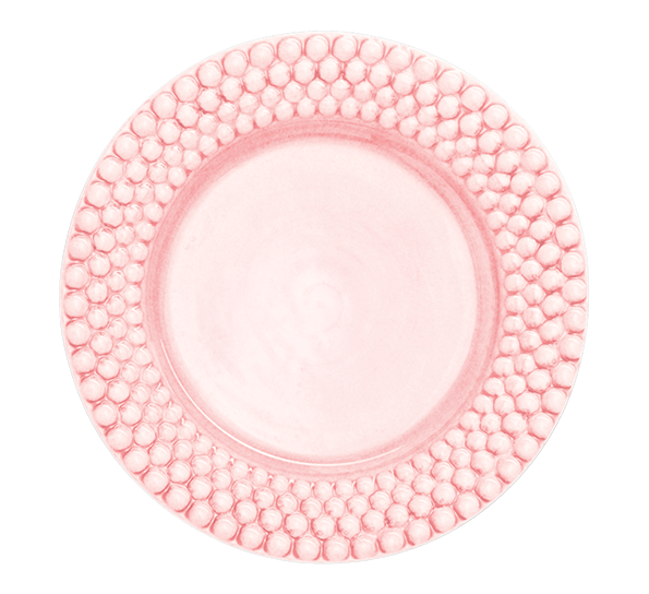 Bubbles tallerken 28 cm lys rosa fra Mateus