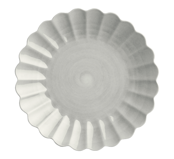 Oyster tallerken 28 cm grå fra Mateus