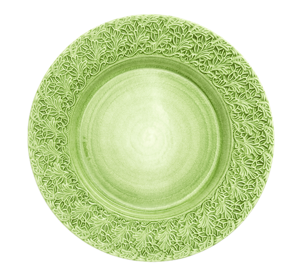 Lace tallerken 32 cm grønn fra Mateus