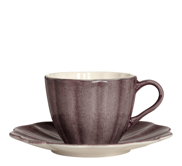 Oyster kopp med skål 25 cl plum fra Mateus