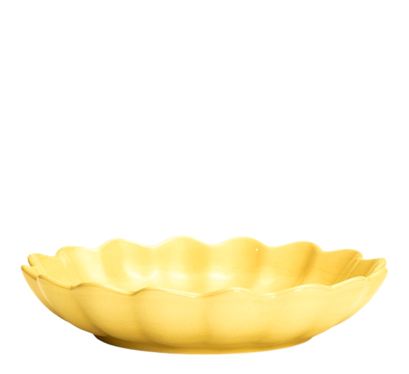 Oyster skål 24 cm 90 cl gul fra Mateus