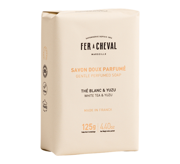 Såpestykke White Tea & Yuzu 125g Fer á Cheval