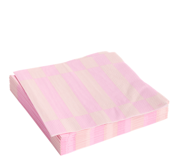 Pattern lunsjservietter 20-pk lyserosa rose HAY