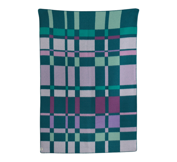 City pledd aqua 135x200 cm fra Røros Tweed