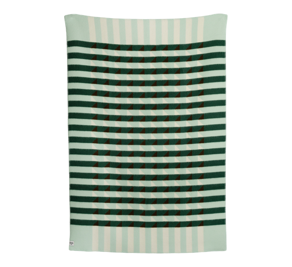Kvam pledd grønt 135x200 cm fra Røros Tweed