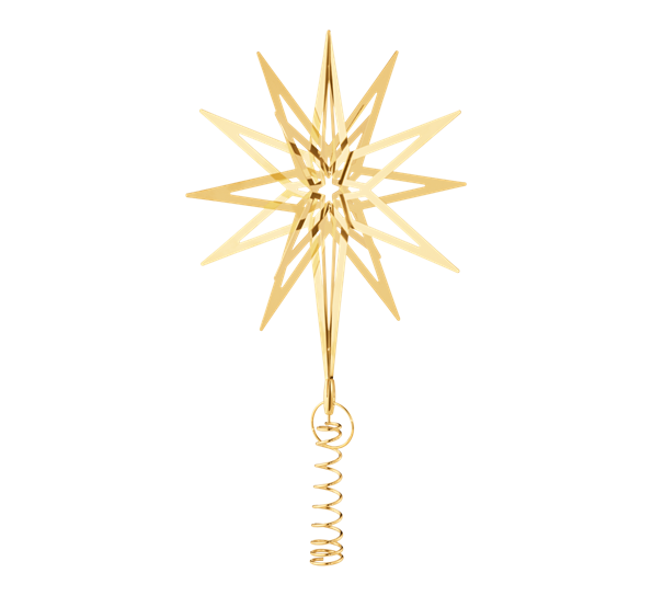Lyra toppstjerne medium gullbelagt Georg Jensen