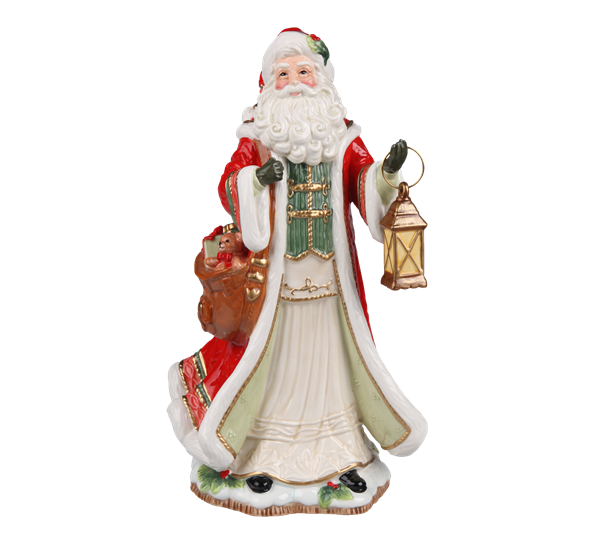 F&F Julenisse Santa brings gifts 34 cm fra Goebel