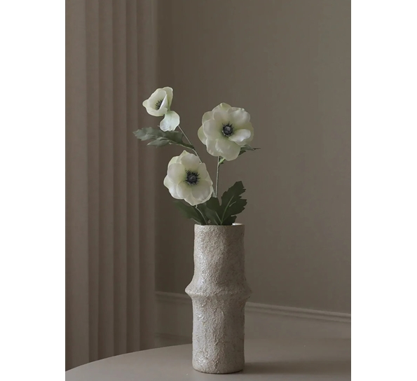 Kunstig blomst Anemone hvit 1 fra Botanè Studios