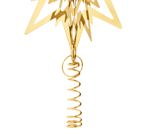 Toppstjerne spiral 180mm gull fra Georg Jensen