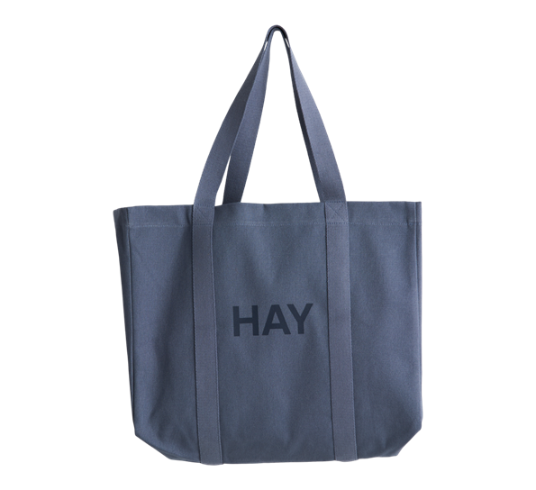 Shopper bag 32x13x40 cm steel blue HAY