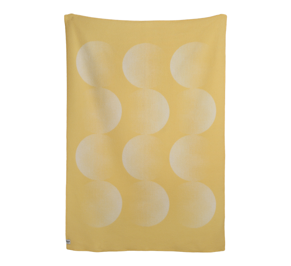 Moon pledd Yellow Ray fra Røros Tweed