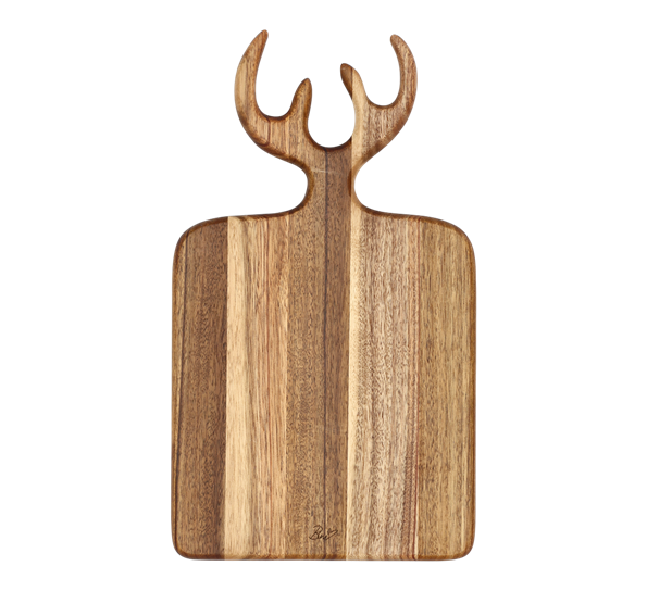 Serveringsbrett med gevir 36x21x1,5 cm fra Holm