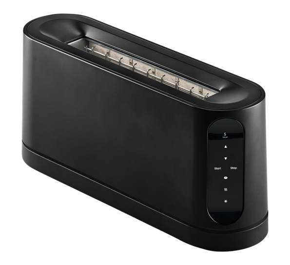 Brødrister 2 skiver 850 W sort Jacob Jensen fra Jacob Jensen