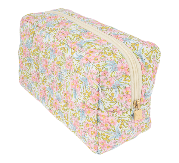 Toalettmappe stor Liberty Swirling Petals rosa Bon Dep