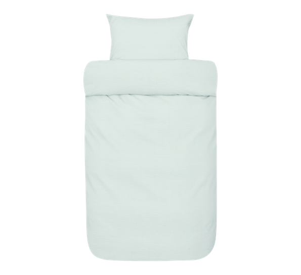 Sanna sengesett krepp aqua 140x200 cm Høie
