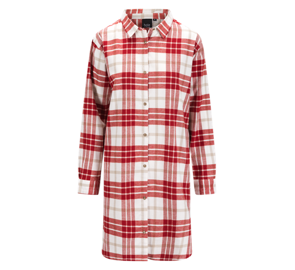 Lukas nattskjorte rød flanell XL Høie