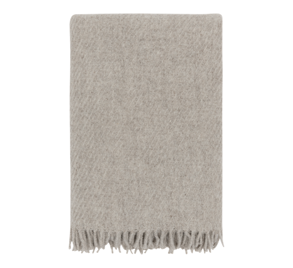 <p>Falketind ullpledd naturlig beige 120x180cm Høie</p>
