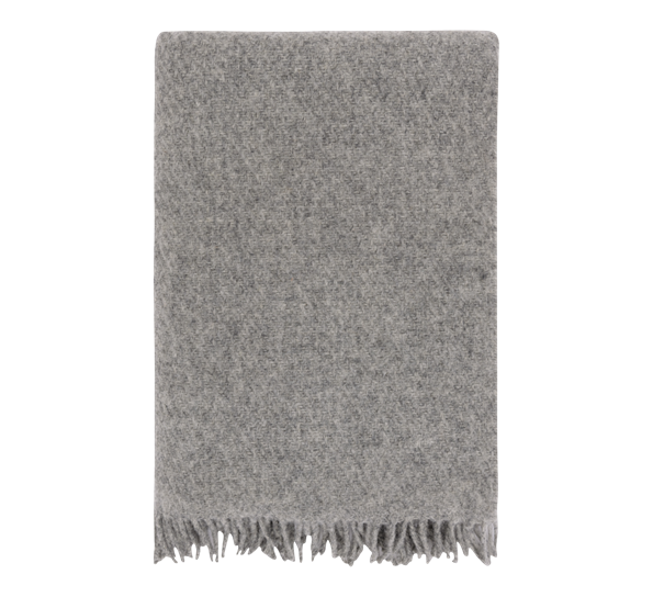 <p>Falketind ullpledd naturlig grå 120x180cm Høie</p>