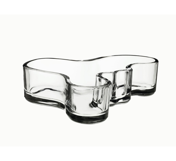 Alvar Aalto skål Klar 40X136mm fra Iittala