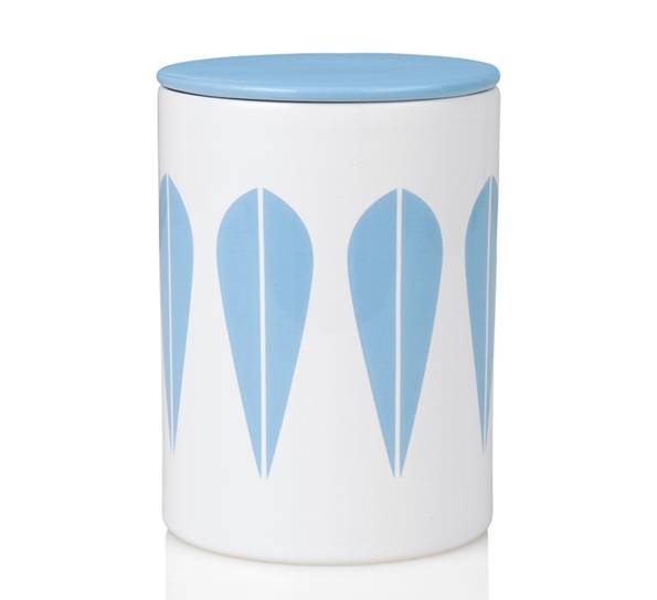 Lotus oppbevaringskrukke 16 cm lyseblå fra Lucie Kaas