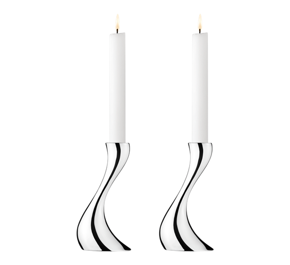 Cobra lysestake liten 2 pk fra Georg Jensen