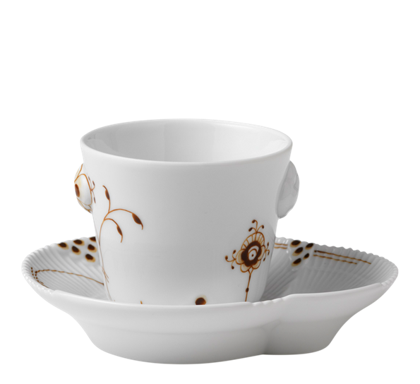 Multicoloured Elements espressokopp m skål 10 cl mocca fra Royal Copenhagen