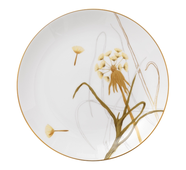 Flora asjett 22 cm dandelion fra Royal Copenhagen