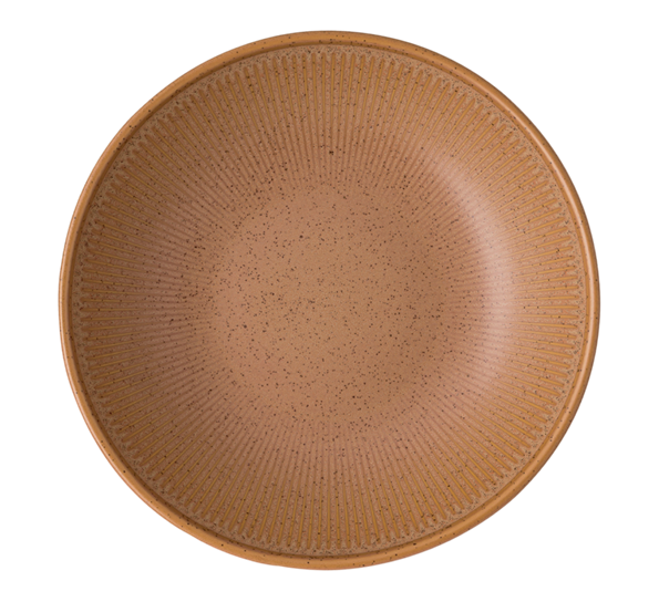 Clay Earth tallerken dyp 23 cm lys brun fra Thomas