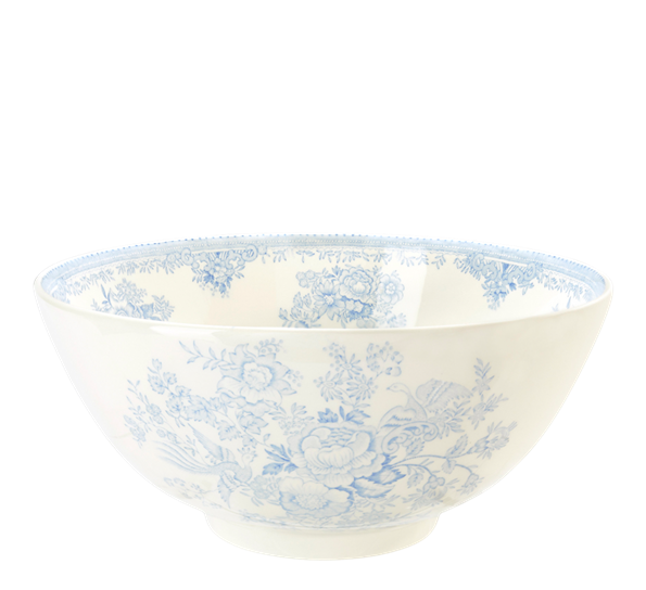 Blue Asiatic Pheasants skål stor 28 cm fra Burleigh