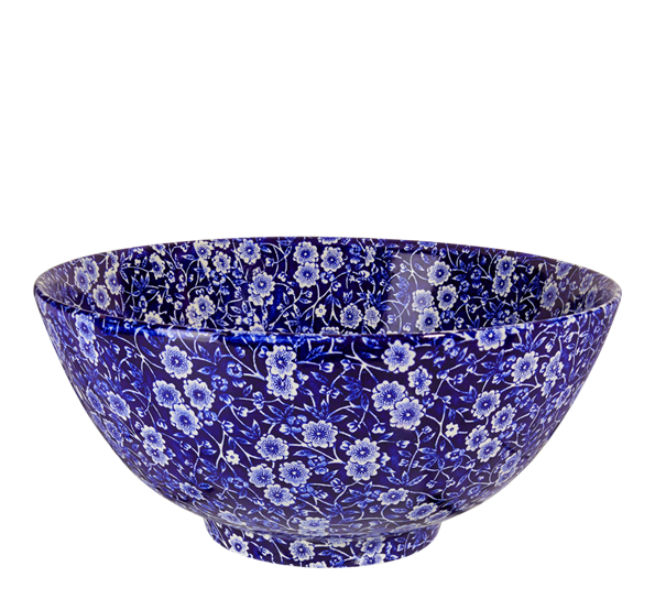 Blue Calico skål stor 28 cm fra Burleigh